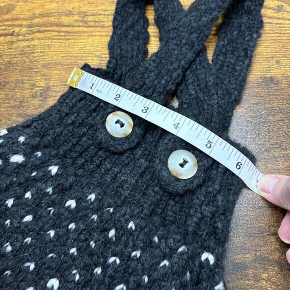Buho Barcelona Knit Romper Size 6 Months Overalls Wool Blend Winter Classic - Picture 7 of 12